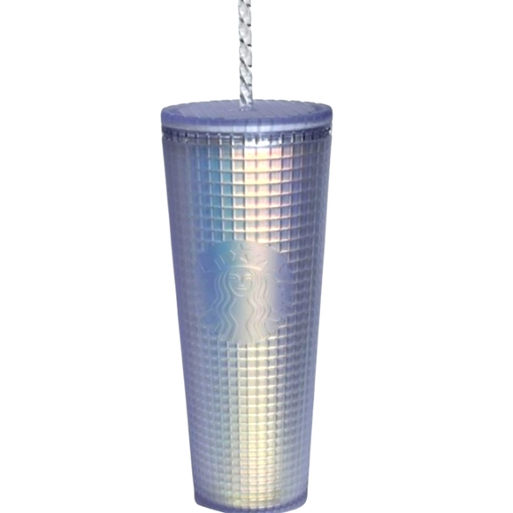 Starbucks Unicorn White Soft Touch Grid Tumbler Cup - Picture 1 of 3